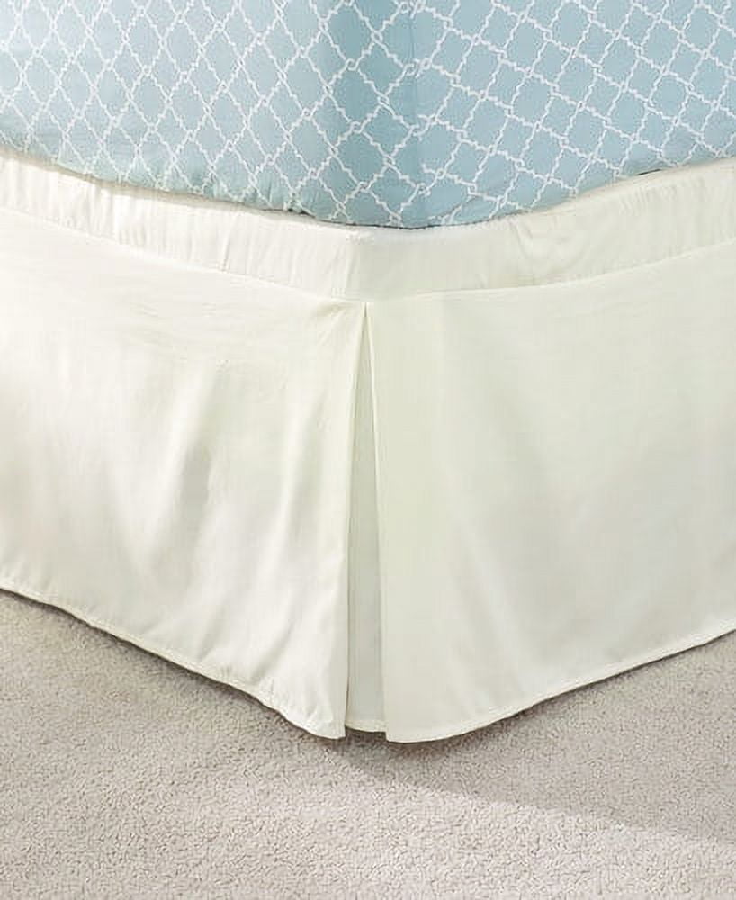 Easy Elastic WrapAround BedskirtsKingIvory
