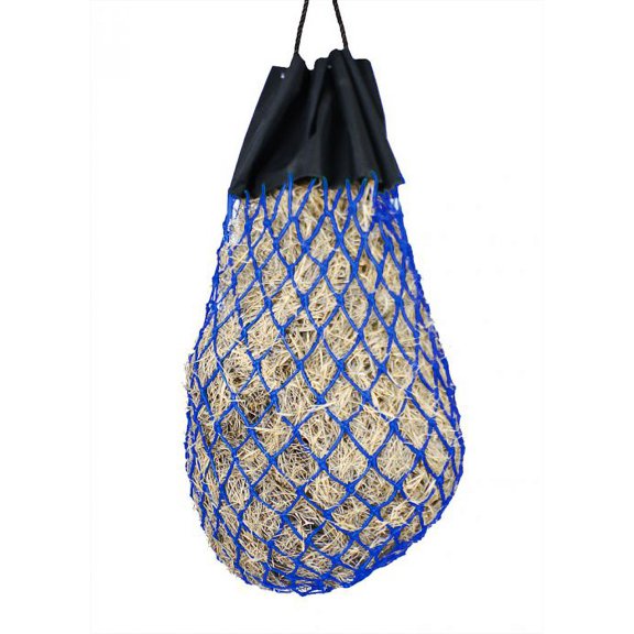 Easy Fill Slow Feed Nylon Hay Bag  (Blue)