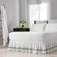 thumbnail image 1 of Easy Fit Adjustable Baratta Stitch Embroidered Bed Skirt, 1 of 6