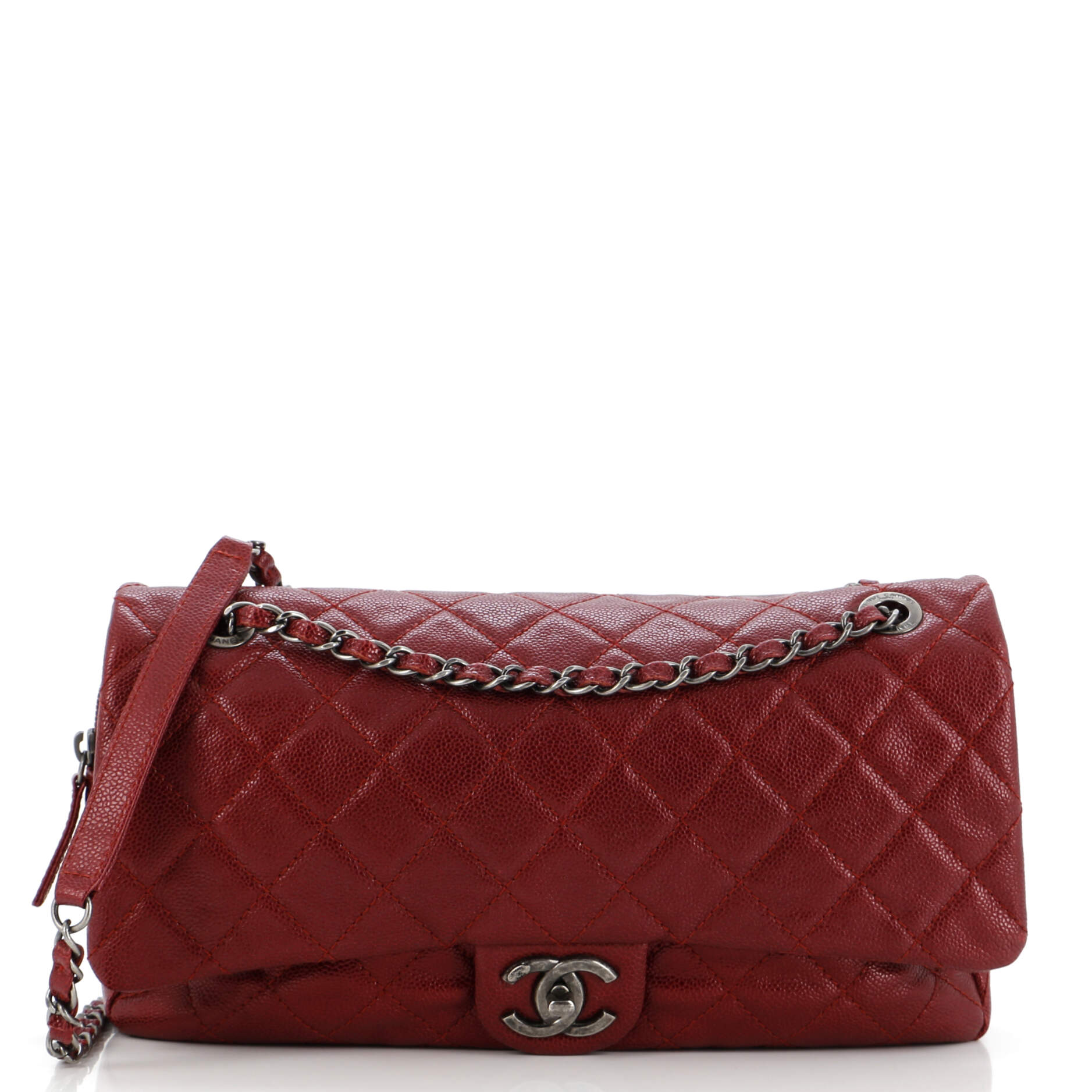 Pre-Owned Easy Flap Bag Quilted Caviar Jumbo By Rebag - Walmart.com
