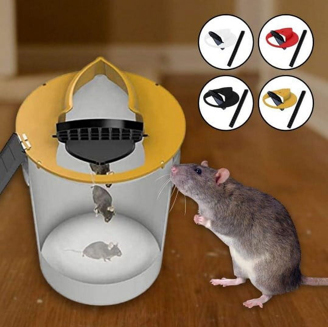 TSV Mouse Trap Bucket Lids, Flip N Slide Bucket Lid Mouse Rat Trap, Auto  Reset Reusable Mouse Rat Trap for Indoor Outdoor Use, Safe Catcher  Compatible 5 Gallon Bucket, Red 