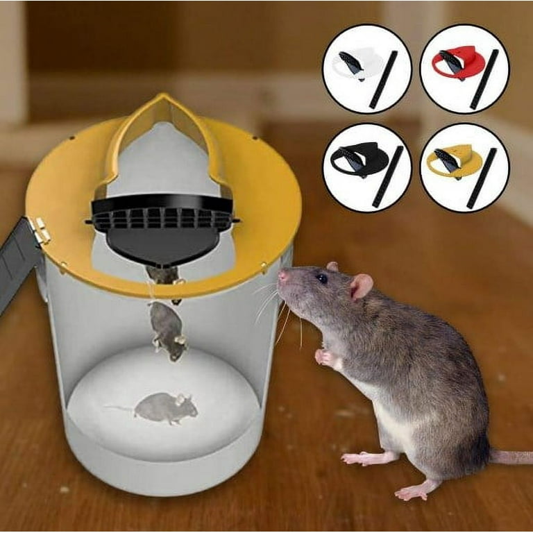  4 Pack Humane Mouse Traps Indoor for Home, Live Mouse