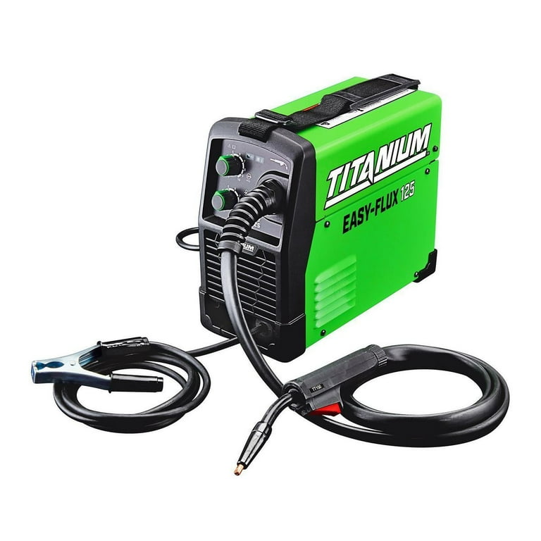 TITANIUM Easy-Flux 125 Amp Welder - Lightweight Wire Machine for