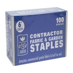 Fabric & Garden Staples Commercial Grade Attaches Landscape Fabric and Turf to Soil (6 inches x 1 inch) 11 Gauge Garden Staple, 100 Staples