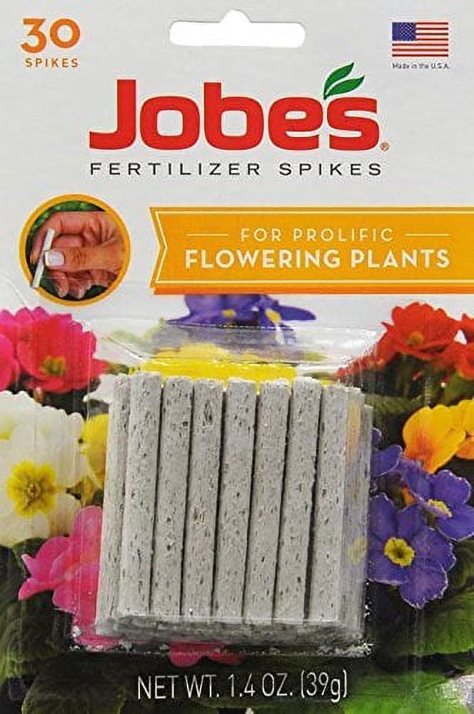 Easy Gardener Flowering Plant Fertilizer Spikes, Continuous Nutrient Supply 30 Count Pack