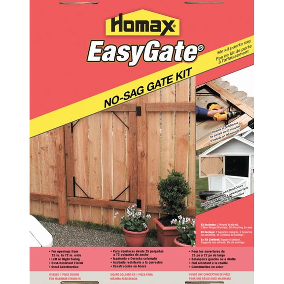 Easy Gate Bracket Kit - Pack of 12 Standard Mounting Hardware, Drop-In Replacement