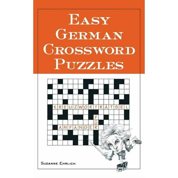 Easy German Crossword Puzzles, (Hardcover)