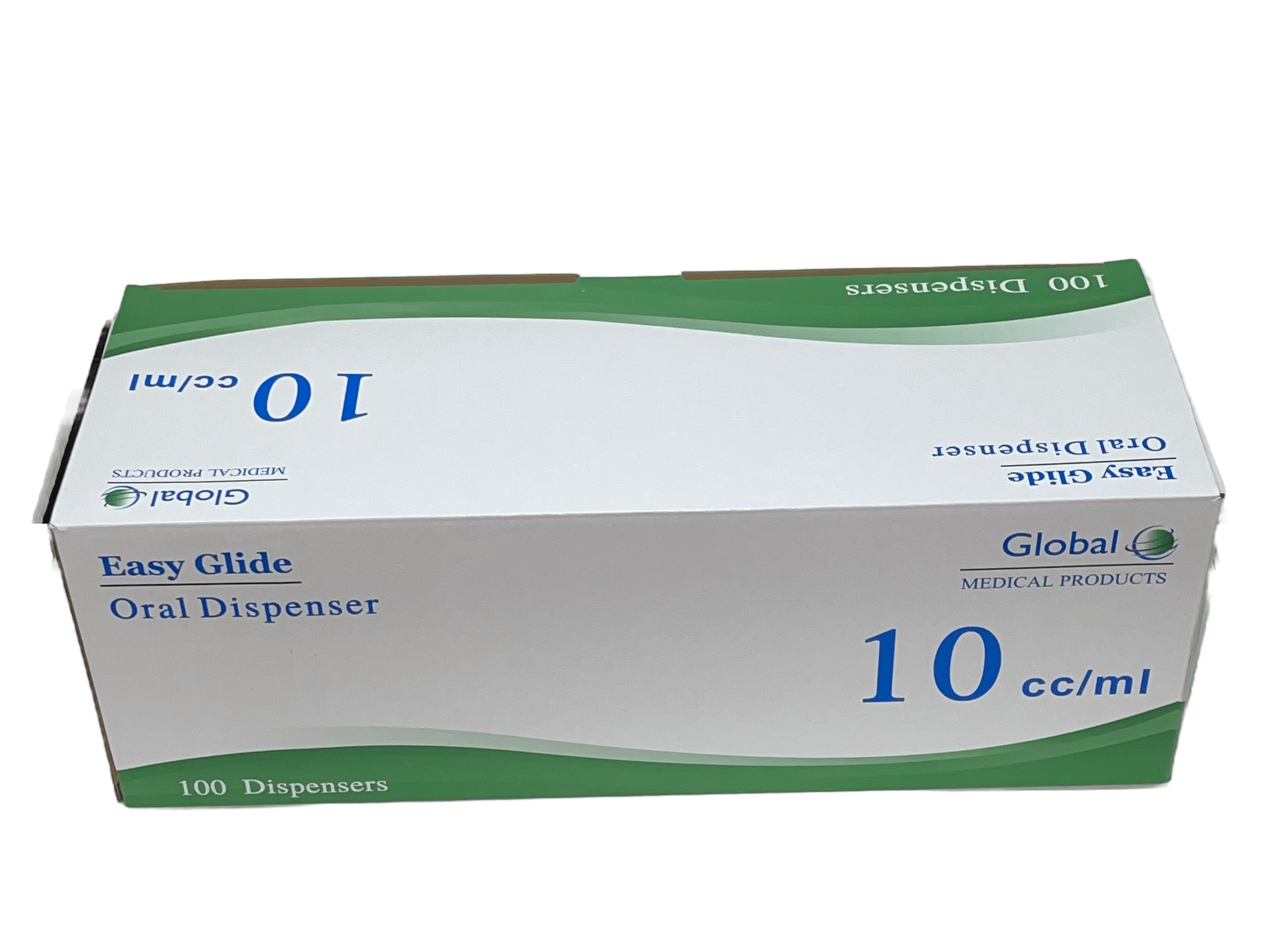Easy Glide 10ml 10cc Oral Syringe, Sterile, Caps Included, Great for Oral Medicine and Home Care, 100 Count