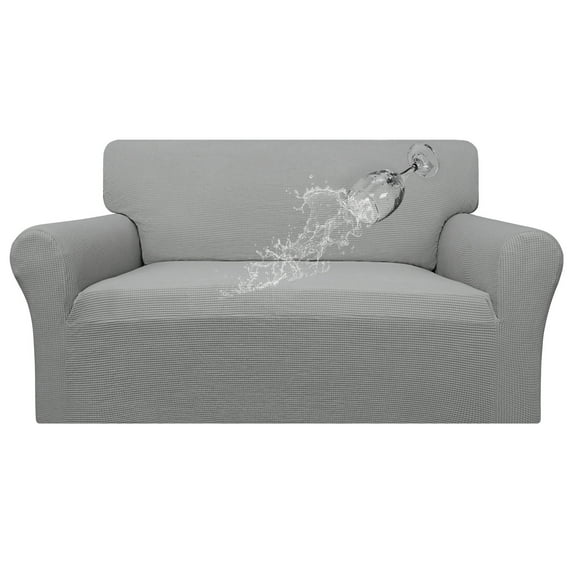 Easy-Going 100% Waterproof Couch Cover, Loveseat, Light Gray