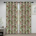 thumbnail image 1 of Easy-Going Peony Flower Printed Blackout Curtains, 52” x 63” (2 Panels), 1 of 7