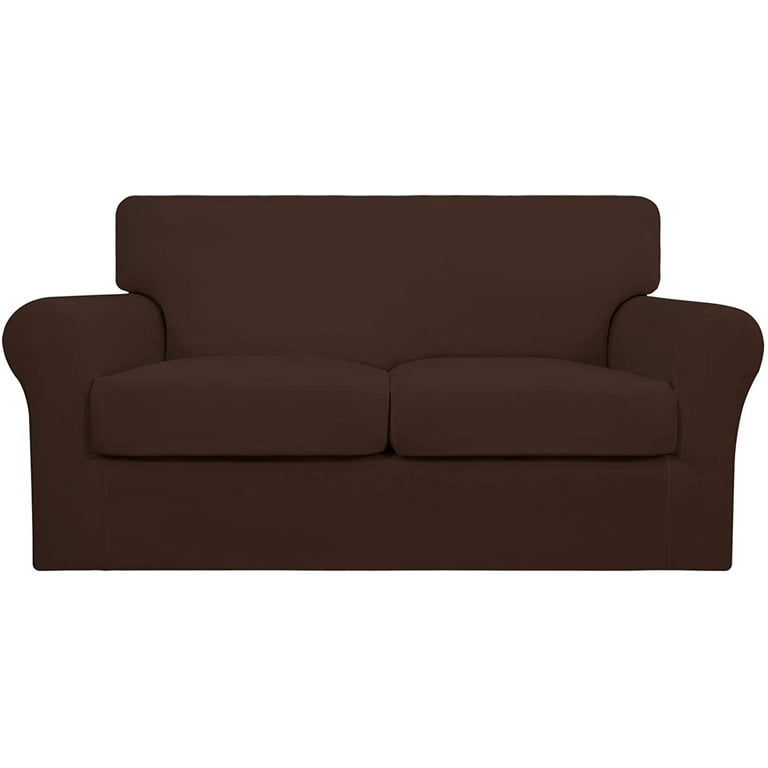 Easy Going 3 Pieces Super Stretch couch cover Loveseat size Coffee Slipcover Only