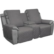 Easy-Going Cover with Console Reversible Couch Cover for Living Room