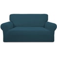 thumbnail image 1 of Easy-Going Jacquard Stretch Sofa Slipcover Non Slip Couch Cover, Loveseat Size, Deep Teal, 1 of 7