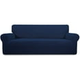 thumbnail image 1 of Easy-Going Jacquard Stretch Sofa Slipcover Non Slip Couch Cover, Sofa Size, Navy, 1 of 7