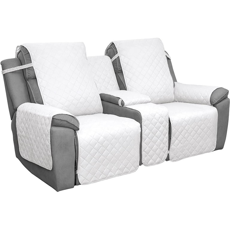 Easy-Going Loveseat Recliner Cover with Console, Reversible Couch