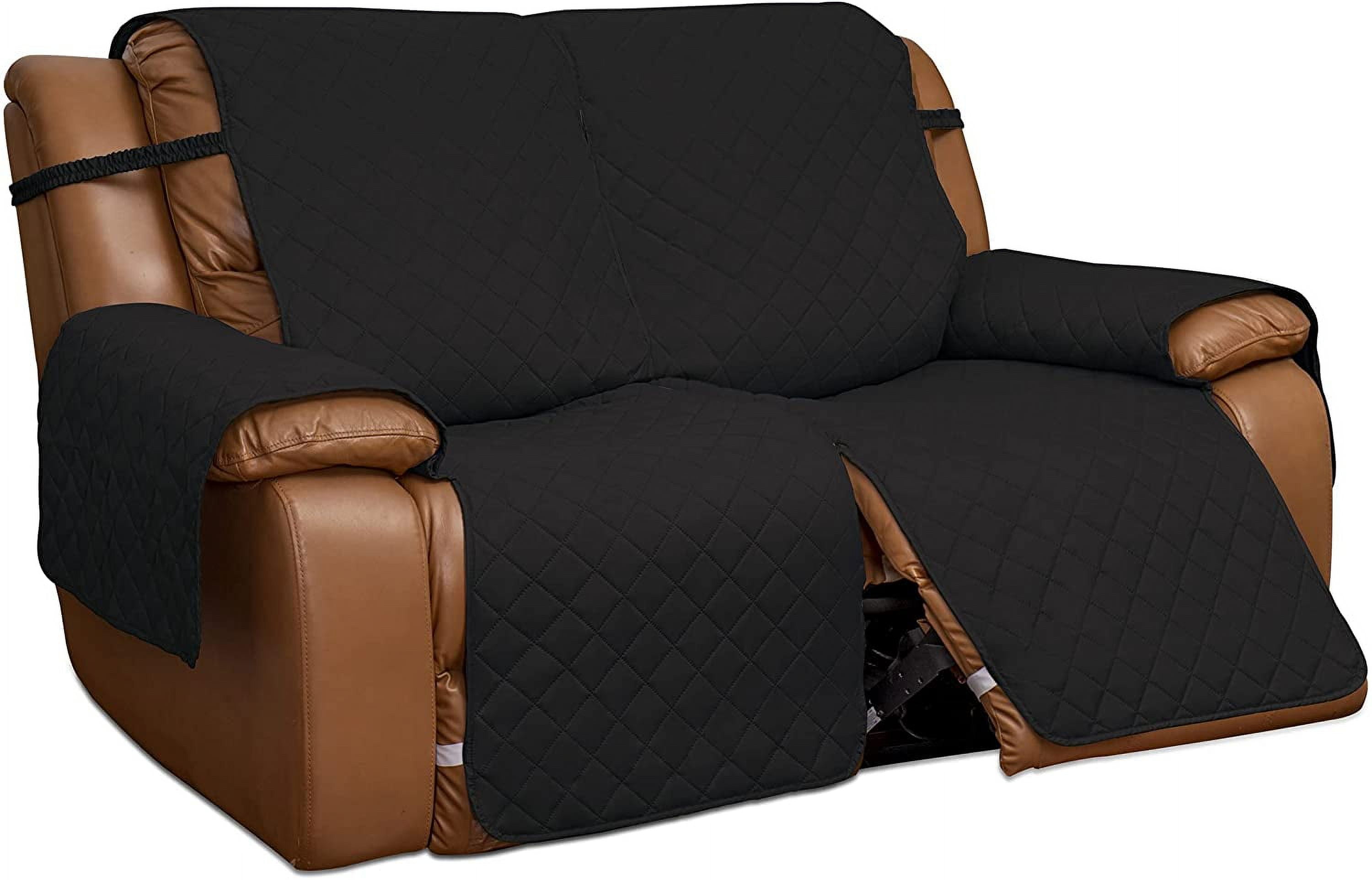 EasyGoing Loveseat Recliner Cover, Reversible Couch Cover for Double Recliner, Split Sofa Cover