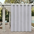thumbnail image 1 of Easy-Going Outdoor Curtains for Patio Waterproof Cabana Grommet Curtain Panel, Light Gray, 100 x 95 inch, One Panel, 1 of 7