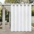thumbnail image 1 of Easy-Going Outdoor Curtains for Patio Waterproof Cabana Grommet Curtain Panel, White, 100 x 95 inch, One Panel, 1 of 6