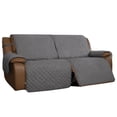thumbnail image 1 of Easy-Going Recliner Sofa Cover, Reversible Couch Cover for Double Recliner, Split Sofa Cover for Each Seat, Furniture Protector with Elastic Straps for Kids, Dogs, Pets (2 Seater, Gray/Light Gray), 1 of 8