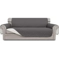 thumbnail image 1 of Easy-Going Reversible Sofa Slipcover Water Resistant Couch Cover, 4 Seater Size, Gray/Ivory, 1 of 7