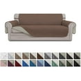 thumbnail image 1 of Easy-Going Reversible Sofa Slipcover Water Resistant Couch Cover, Sofa Size, Brown/Beige, 1 of 7