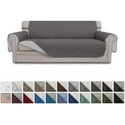 Easy-Going Reversible Sofa Slipcover Water Resistant Couch Cover, Sofa Size, Gray/Light Gray