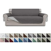 Easy-Going Reversible Sofa Slipcover Water Resistant Couch Cover, Sofa Size, Gray/Light Gray