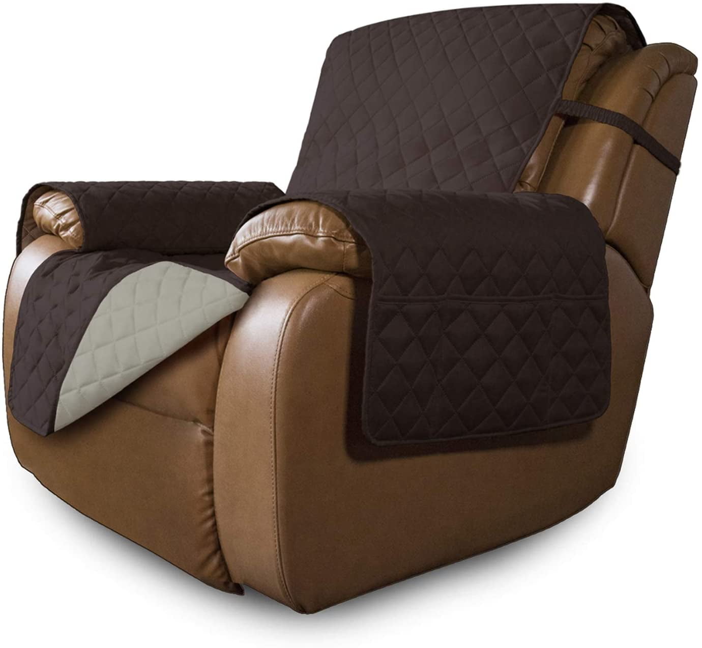 Oversized leather recliner covers sales