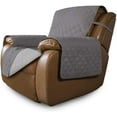 thumbnail image 1 of Easy-Going Reversible Water Resistant Oversized Recliner Cover with Elastic Straps, Gray/Light Gray, 1 of 7