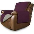thumbnail image 1 of Easy-Going Reversible Water Resistant Oversized Recliner Cover with Elastic Straps, Wine/Beige, 1 of 7