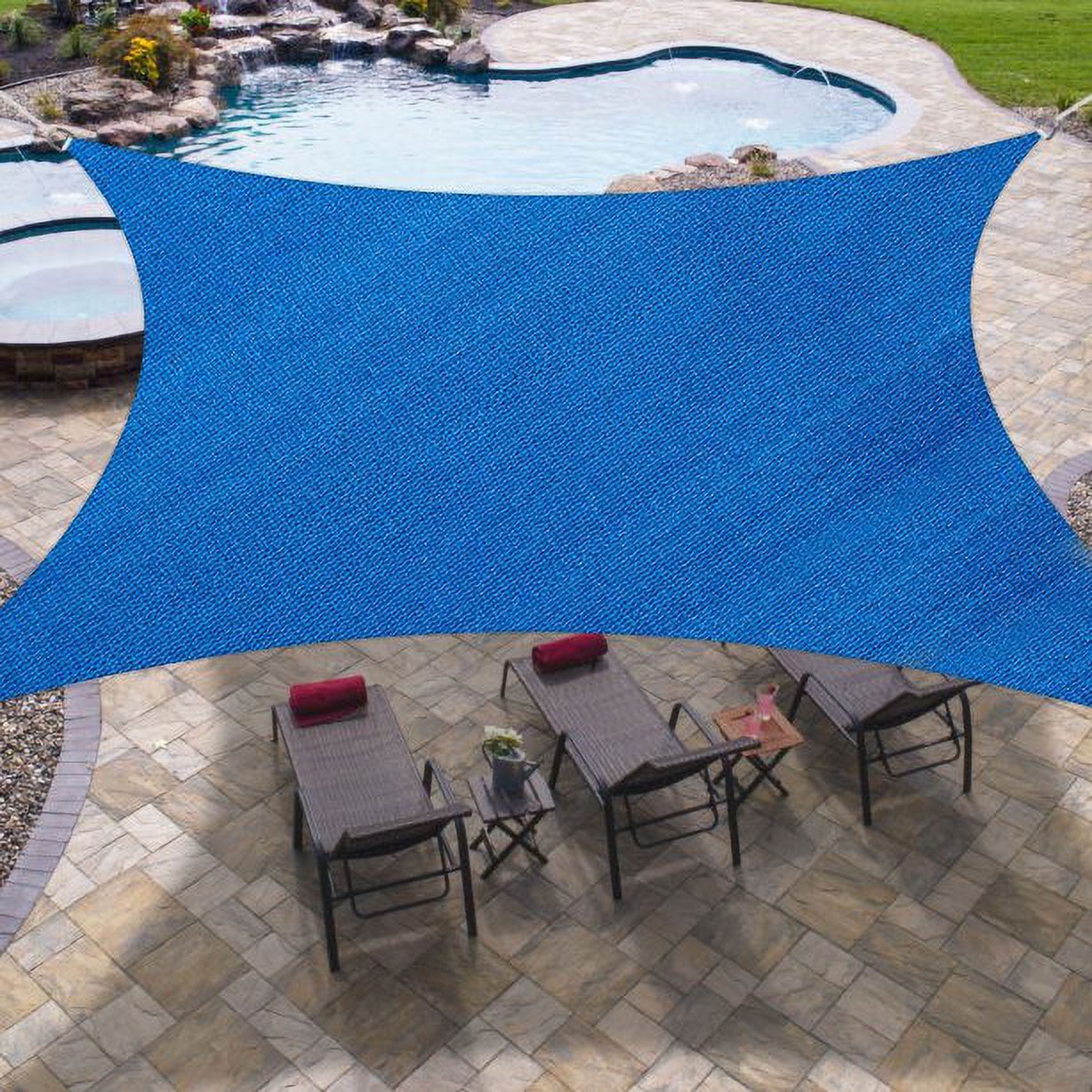 EasyGoing Shade Sail UV Block Waterproof Patio Awning Outdoor Garden