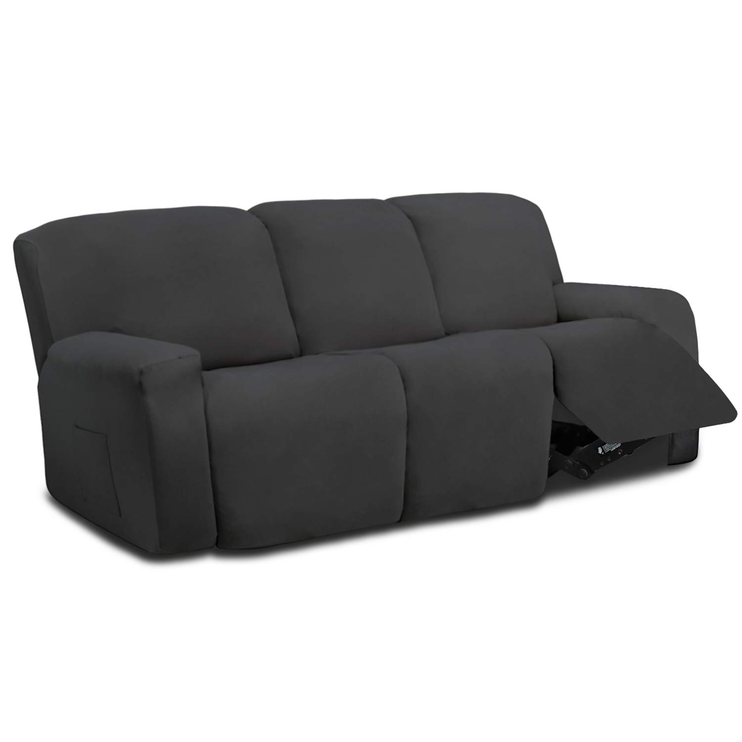 EasyGoing Loveseat Recliner Cover with Console, Reversible Couch Cover