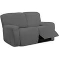 thumbnail image 1 of Easy-Going Super Stretch Sectional Recliner Sofa Slipcover, Recliner Loveseat, Gray, 1 of 7