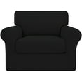 thumbnail image 1 of Easy-Going Super Stretch Sofa Slipcover Non Slip Couch Cover, Chair Size, Black, 1 of 3