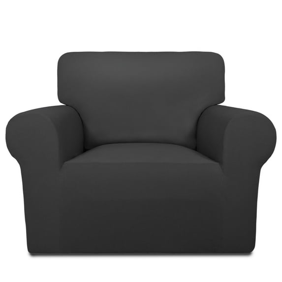 Easy-Going Super Stretch Sofa Slipcover Non Slip Couch Cover, Chair Size, Dark Gray