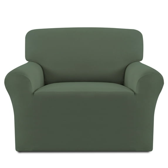 Easy-Going Super Stretch Sofa Slipcover Non Slip Couch Cover, Chair Size, Grayish Green