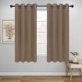 thumbnail image 1 of Easy-Going Thermal Insulated Blackout Curtains for Bedroom, Set of 2 Panels, Camel, 52 x 63 inch, 1 of 7