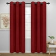 EasyGoing Thermal Insulated Blackout Curtains for Bedroom, Set of 2