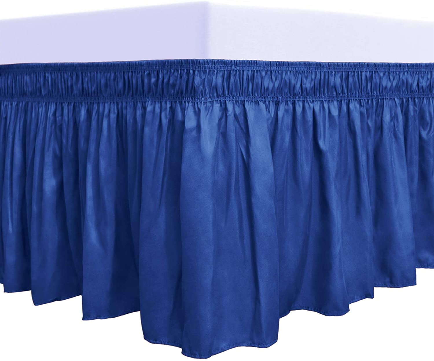 EasyGoing Wrap Around Ruffled Bed Skirt 14 Inch for Queen, King Size