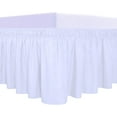 thumbnail image 1 of Easy-Going Wrap Around Ruffled Bed Skirt 14 Inch for Queen, King Size Beds, White, 1 of 7