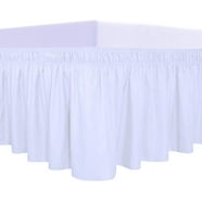 Fresh Ideas Ruffled Poplin Collection Bed Skirt, Queen, White - Walmart.com