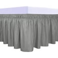 thumbnail image 1 of Easy-Going Wrap Around Ruffled Bed Skirt 18 Inch for Twin, Full Size Beds, Gray, 1 of 7