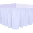 thumbnail image 1 of Easy-Going Wrap Around Ruffled Bed Skirt 18 Inch for Twin, Full Size Beds, White, 1 of 7