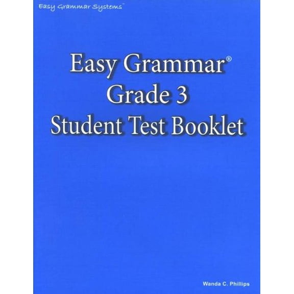 Pre-Owned Easy Grammar 3 Test Book Paperback