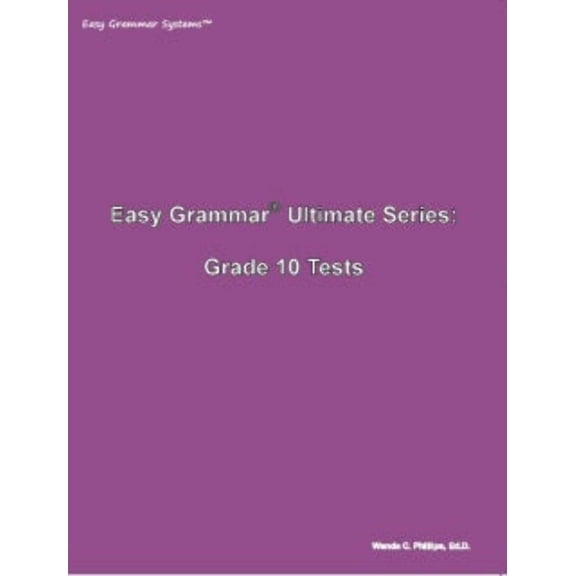 Pre-Owned Easy Grammar Ultimate Series: Grade 10 Tests