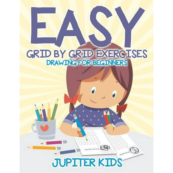 Easy Grid by Grid Exercises: Drawing for Beginners, (Paperback)
