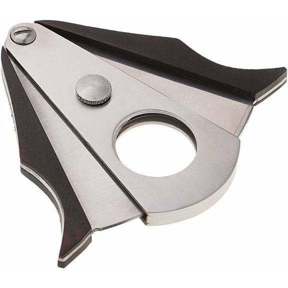 Easy Grip Design Cigar Cutter, 440 Stainless Steel Blades With Spring-Loaded Mechanism And Premium Wood Exterior For Lightweight Durable Construction In Stylish Finish, Suitable