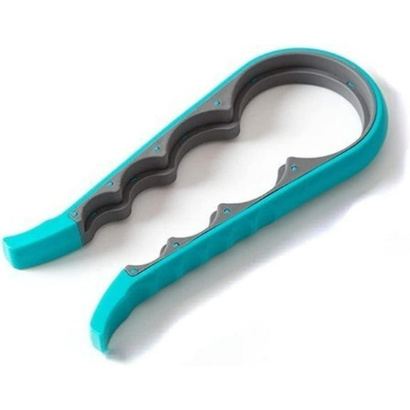 Easy Grip Jar Opener for Weak Hands, Arthritis, and Children - Rubber Multi Opener Set (Blue, 1 Piece)