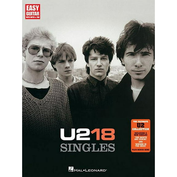 Easy Guitar with Notes & Tab U2: 18 Singles, (Paperback)
