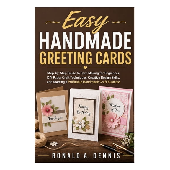 Easy Handmade Greeting Cards: Step-by-Step Guide to Card Making for beginners, DIY Craft Techniques, Creative Design Ski, (Paperback)